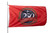 3x5 United States Marine Corps 250th Anniversary celebration flag in scarlet red, featuring a circular 250 emblem with the Eagle, Globe, and Anchor and commemorative dates 1775–2025.