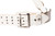 White Sam Browne leather belt with left shoulder strap for right-hand pistol draw