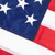 Outdoor US flag with embroidered white stars on a blue field and red and white stripes
