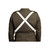 Black Leather Double Harness Flag Carrier Rear Strap Detail
