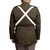 Back View of Black Leather Double Harness Flag Carrier Harness