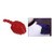 Military uniform shoulder knot epaulettes in red and blue with braided cord and fringe