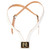 White Honor Guard Leather Double Harness Flag Carrier