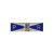 Silver and enamel pershing rifles national commander's award with "P" and "R" letters on it.