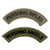 Pershing Rifles and Pershing Angels embroidered uniform tabs for ROTC and military drill team members