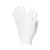 White Sure-Grip Wrist-Length Parade Gloves Front View