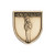 Gold JROTC Honor Guard award in shield form, featuring a lone uniformed soldier at full attention pose.