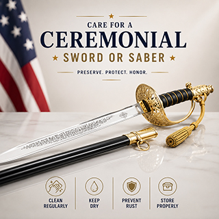 How to Care for a Ceremonial Sword or Saber and Prevent Rust