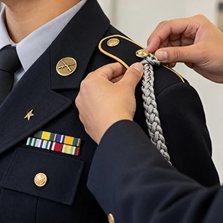 How to Put a Cord on a JROTC Uniform