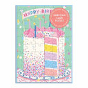 Confetti Birthday Cake Greeting Card Puzzle (cards)