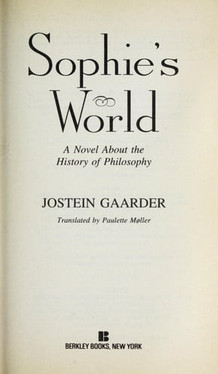 Sophie's World A Novel about the History of Philosophy (U) - SKU 164795