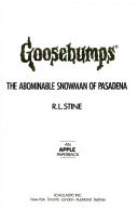 The Abominable Snowman of Pasadena (Goosebumps, No 38)