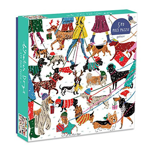 Winter Dogs 500 Piece Puzzle (N)