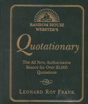 Random House Webster's Quotationary