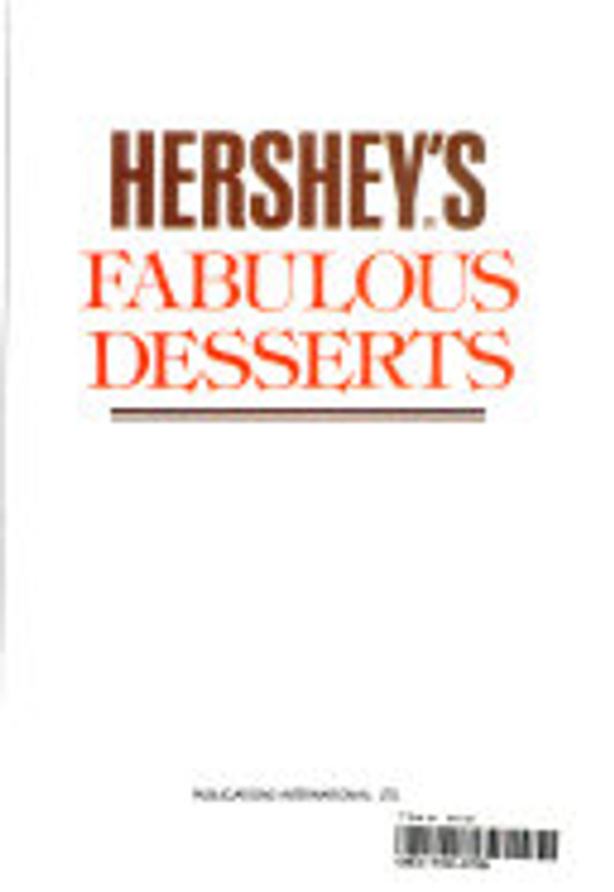 Hershey's Fabulous Desserts