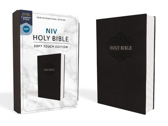 NIV, Holy Bible, Soft Touch Edition, Leathersoft, Black, Comfort Print (N) - SKU 146572