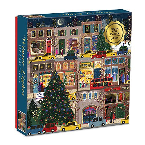 Winter Lights Foil Puzzle 500 Piece Puzzle (N)