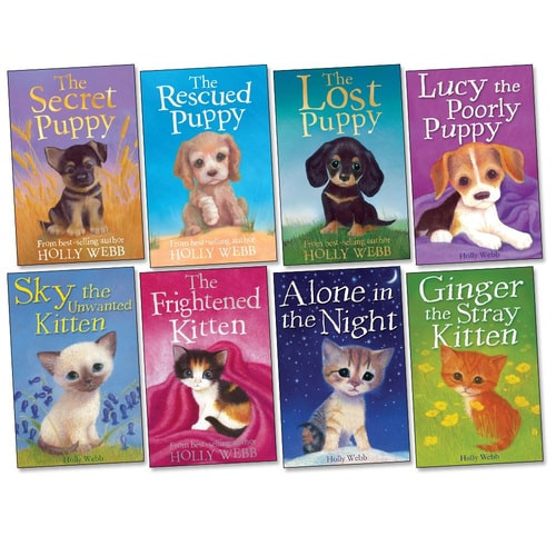 Holly Webb Pack, 8 books, RRP £39.92 (Alone In The Night; Ginger The Stray Kitten; Lost Puppy; Lucky the Rescued Puppy; Lucy The Poorly Puppy; Sky The Unwanted Kitten; The Frightened Kitten; The Secret Puppy).