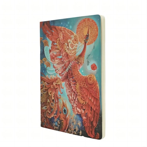 FIREBIRD (BIRDS OF HAPPINESS) A4 DOT-GRID CAHIER.