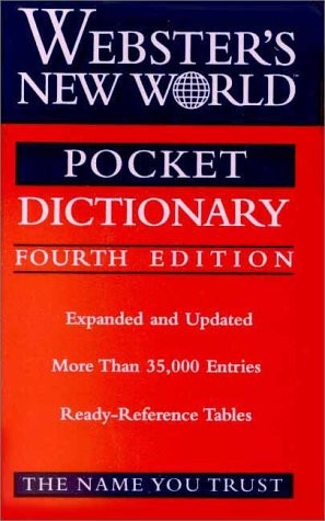 Webster's New World Pocket Dictionary (U) - SKU 165435
