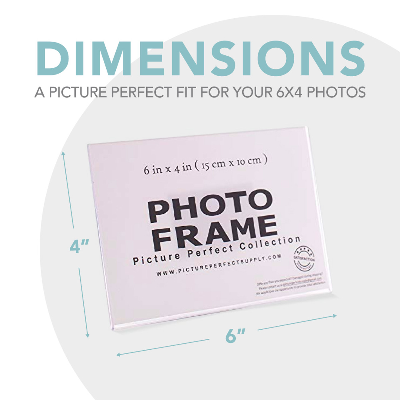 Photo Booth Frames - 6x4 Clear Acrylic Self Standing Double Picture Frame 4x6 or 6x4 Acrylic Photo Frame (6 Pack)