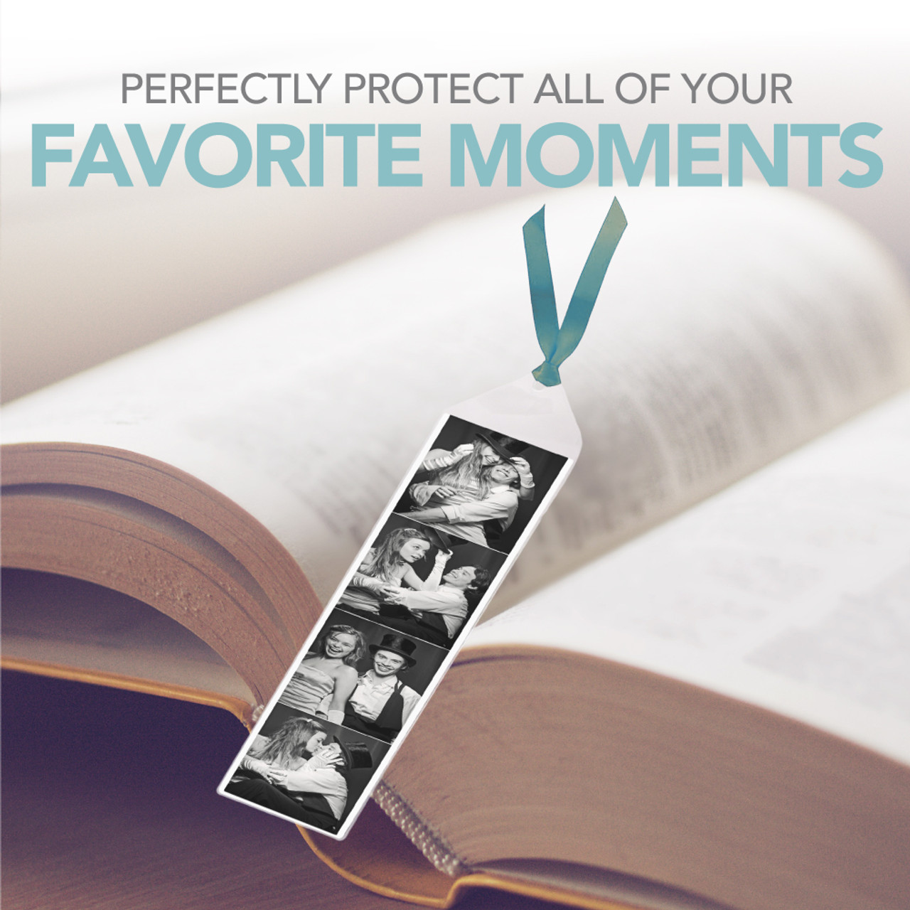  Plastic Bookmark Sleeves Clear Photo Booth Sleeves 2-1/4 X  6-1/4 Inches Blank Photobooth Frames Vinyl Book Marker Cover Holder For  Wedding 2 X 6 Inches Photo Strips Valentines Day Gift
