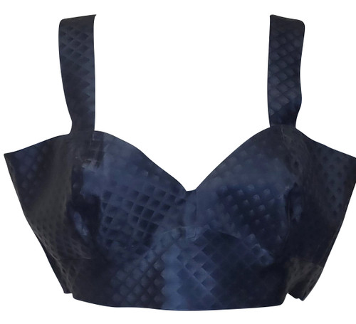 Crop Top - Large - Blue Diamond