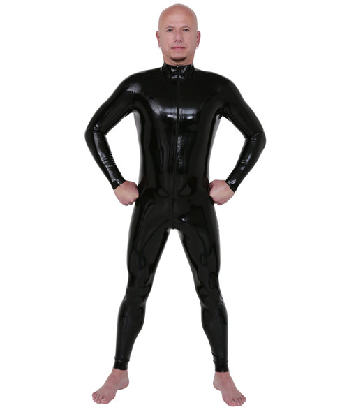 Catsuit Front Thru Zip - Small - Black