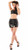 Mini Skirt with Front Zip Extra Small Black-