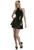 Flared Halter Dress Medium Black