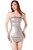 Too Short Tube Dress - Medium - Metallic Silver