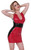 Lilly Dress - Medium - Black Red