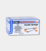 EXEL Insulin Syringe with Needle, 0.3cc, 30G x 5/16" (100)