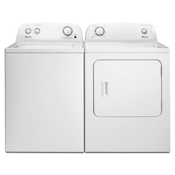 Amana® Sécheuse au gaz à chargement vertical de 6.5 pi cu avec contrôle de séchage automatique NGD4655EW