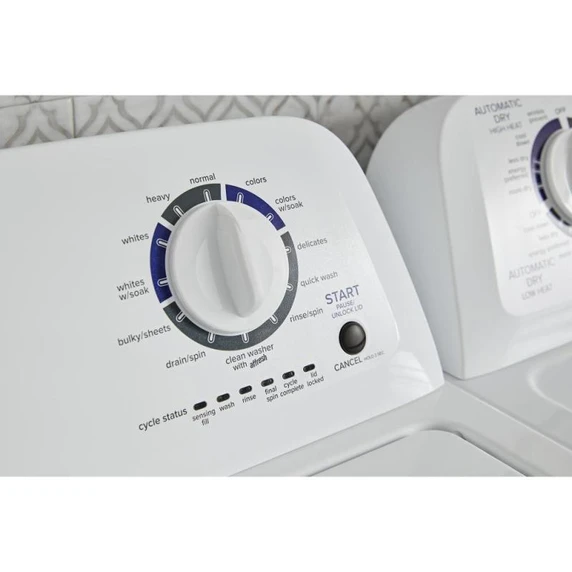 Amana® Laveuse à chargement vertical avec agitateur haute efficacité à double action, 4.4 pi3 NTW4519JW
