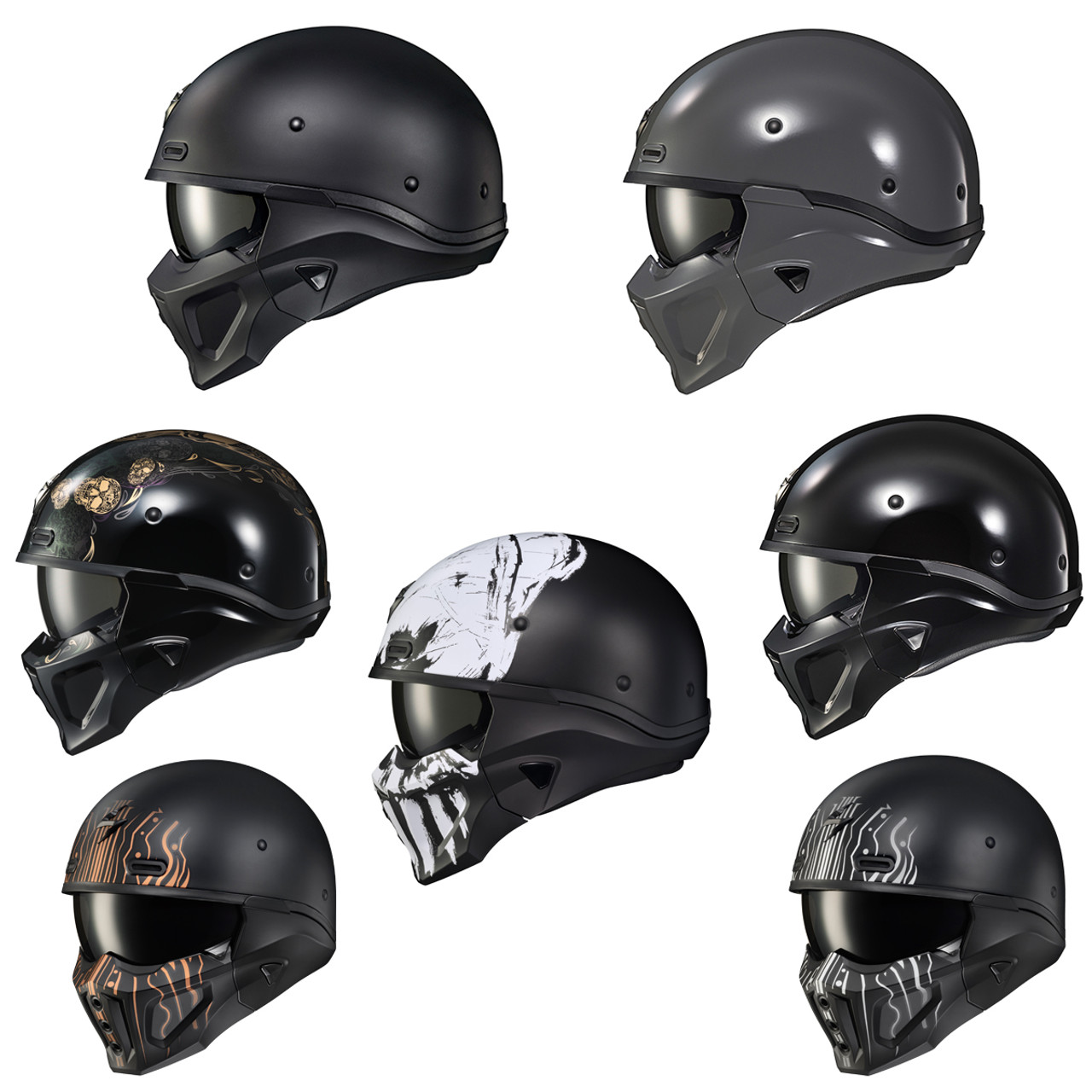 SCORPION EXO COVERT X ヘルメット ブラック/ゴールド Amazon.com: ScorpionEXO Covert X Open Face Half Shell 3/4