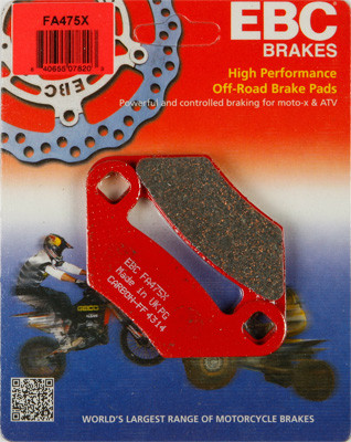 X Series Black Coded Brake Pads - Front/Rear - FA475X