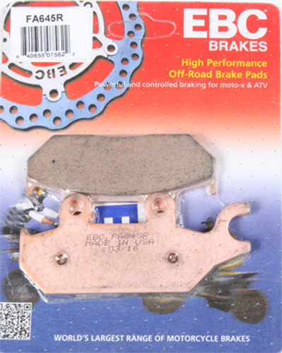 R Series Bronze Coded Brake Pads - Front Right - FA645R