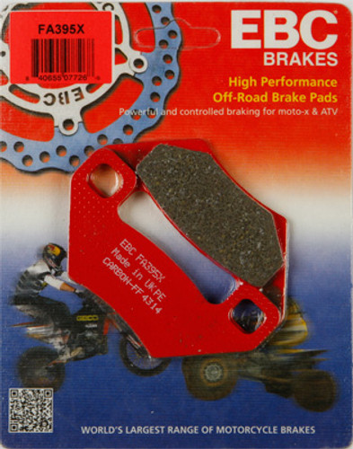 X Series Black Coded Brake Pads - Front/Rear - FA395X