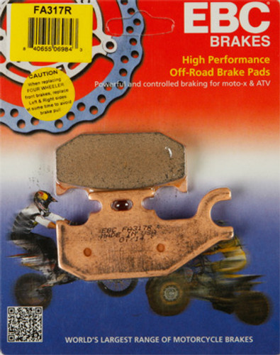 R Series Bronze Coded Brake Pads - Front/Rear Right - FA317R