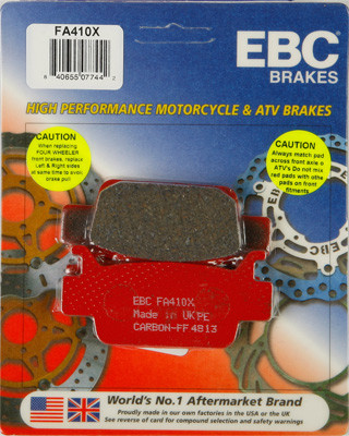 X Series Black Coded Brake Pads - Front/Rear - FA410X