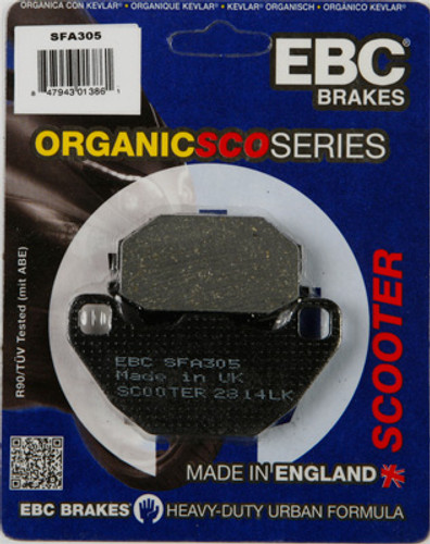 Organic Brake Pads - Rear - SFA305