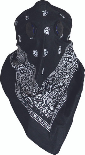 DUST MASK BANDANA BLACK