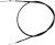 Black Vinyl Rear Brake Cable 05-0046