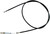 Black Vinyl Rear Hand Brake Cable 03-0270