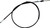 Black Vinyl Rear Brake Cable 02-0015