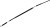 Black Vinyl Foot Brake Cable 02-0354