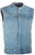 IRON SIGHTS CLUB COLLAR VINTAGE DENIM MEN'S MOTORCYCLE RIDING VEST