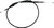 VINYL CLUTCH CABLE FOR KAWASAKI KX250 KX500 1987
