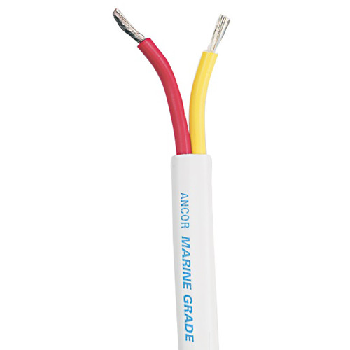 Ancor Safety Duplex Cable - 12/2 AWG - Red/Yellow - Flat - 250'